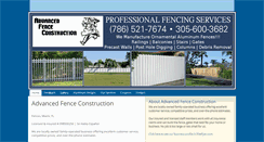 Desktop Screenshot of advancedfenceconstruction.net