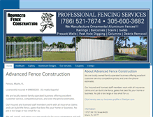 Tablet Screenshot of advancedfenceconstruction.net